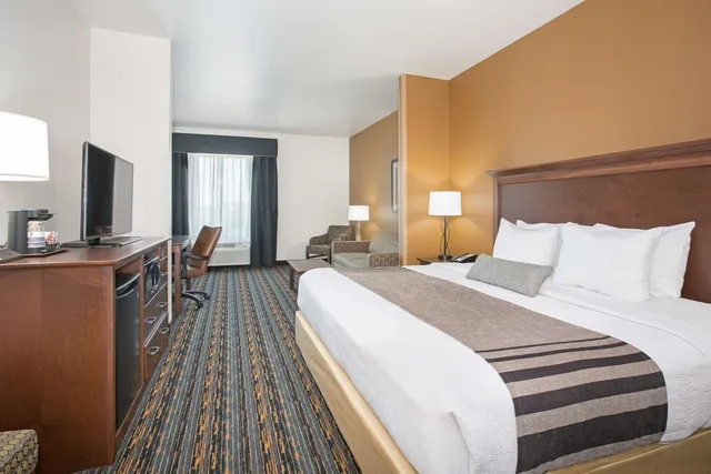 جناح بسرير كينج مع أريكة بحوض استحمام لذوي الإعاقة، Best Western Plus Lincoln Inn & Suites 1/1