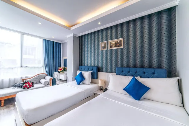جناح بسرير كوين وسرير فردي بإطلالة على المدينة، Ruby Saigon Hotel and Suite Ben Thanh 1/2