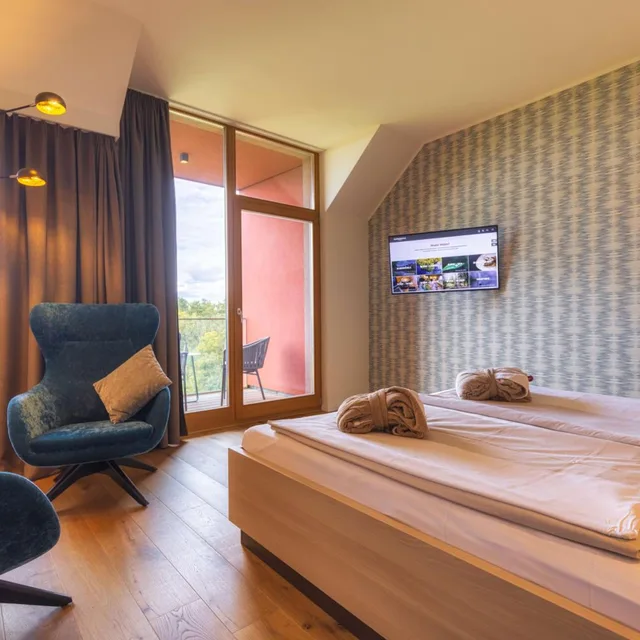 Deluxe, Double Bed, Balcony or Terrace، Hotel Bornmuhle 5/7