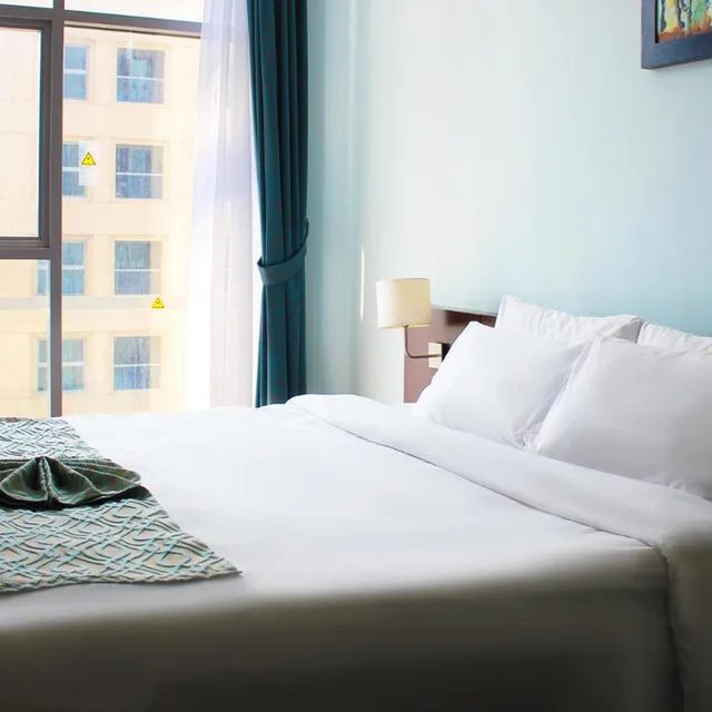 شقة ديلوكس بسرير كينج بإطلالة على المدينة بغرفتي نوم، Signature Hotel Apartment Spa Marina 5/10