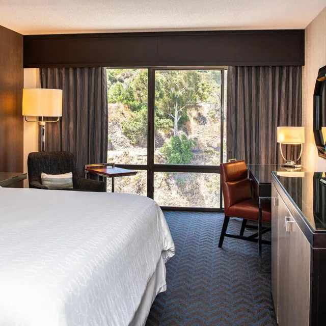 غرفة بسرير كينج بحوض استحمام لذوي الإعاقة، Sheraton Mission Valley San Diego 3/9
