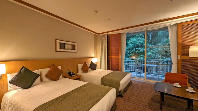 غرفة قياسية بسريرين منفصلين بإطلالة على الحديقة في المبنى الرئيسي، The Prince Hakone Lake Ashinoko 1/1