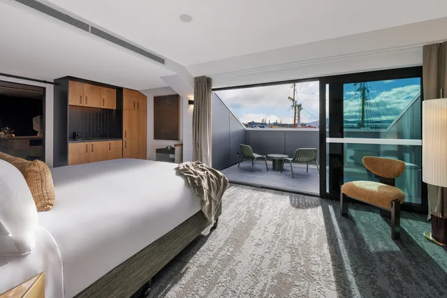 استوديو بريميير بسرير كينج، Citadines Elizabeth Street Pier Hobart 1/2