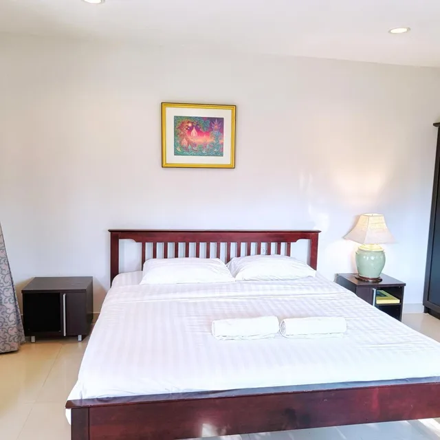 غرفة بسرير مزدوج أو سريرين منفصلين بإطلالة على الحديقة، Kong Garden Resort 4/10