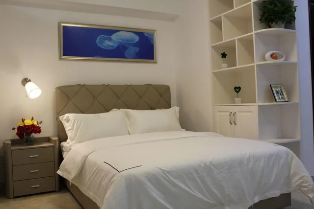 غرفة ديلوكس بسرير مزدوج بشرفة، Yue Jia Apartment Shenzhen Bay Branch 1/1