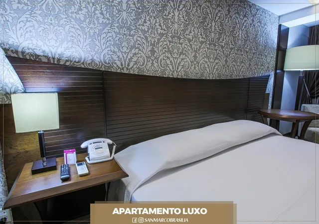 غرفة ديلوكس بسرير مزدوج، San Marco Hotel Brasilia 4/5