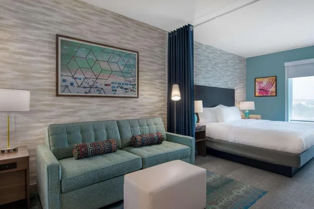 جناح استوديو بسرير كينج مع أريكة لذوي الإعاقة، Home2 Suites by Hilton Jacksonville Downtown FL 2/5