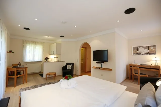 1 Bedroom, Deluxe, Studio, King Bed, Kitchenette, Garden Area، Villa Moritz 1/1