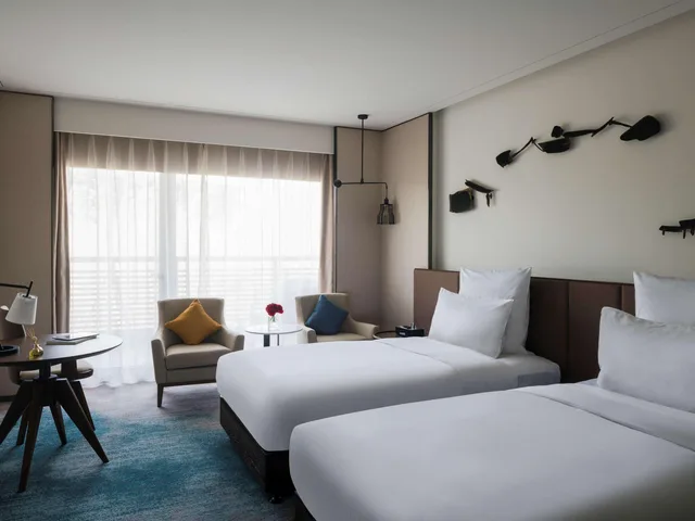 غرفة سوبيريور بسريرين منفصلين بإطلالة على المتنزه، Pullman Zhouzhuang 1/3