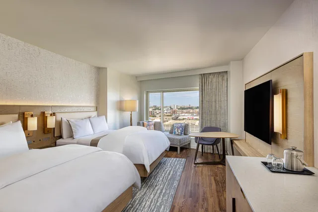 غرفة ديلوكس بسريرين مزدوجين، Westin Jersey City Newport 1/4