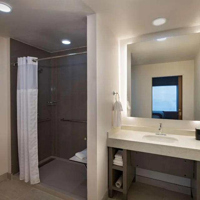 جناح بسرير كينج بغرفة نوم واحدة مع أريكة بمطبخ بحوض استحمام لذوي الإعاقة، Hyatt House Carlsbad 1/1