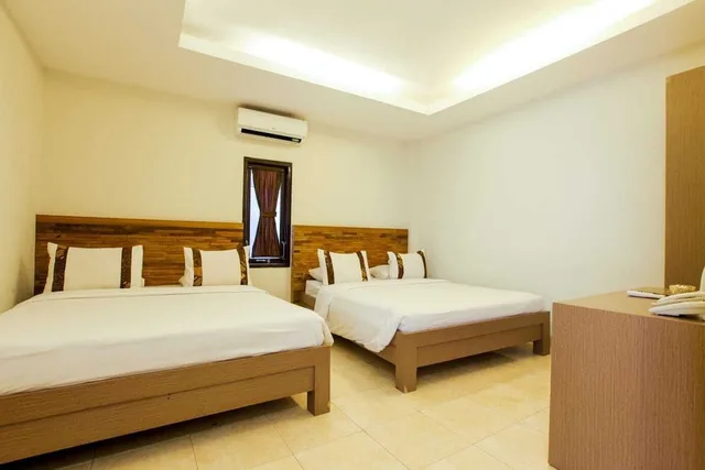 غرفة عائلية بسريرين مزدوجين، Mawar Asri Hotel 1/1