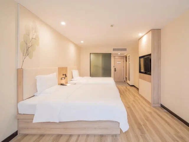 غرفة عائلية، Greentree Inn Nantong Jiaoyu Road Hotel 1/2