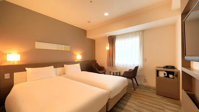 Room, Twin Beds, Night View، VIAINN HIGASHI GINZA 1/1