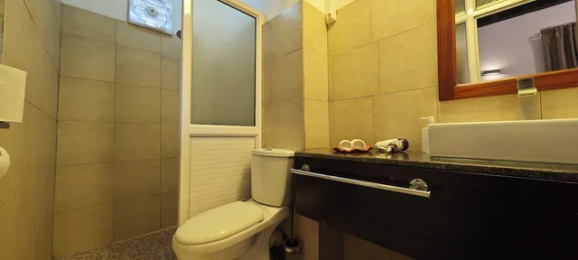 غرفة قياسية بسرير كينج بإطلالة على المسبح بغرفة نوم واحدة بحمام خاص، Villa Alizée 9/10