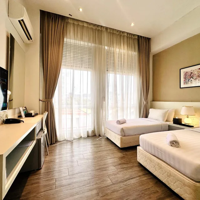 غرفة قياسية بسريرين منفصلين، T+ Hotel Macallum 2/7