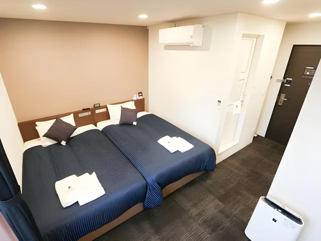 Semi Room, Twin Beds, Hotel Livemax Aichi Toyoda Ekimae 1/1