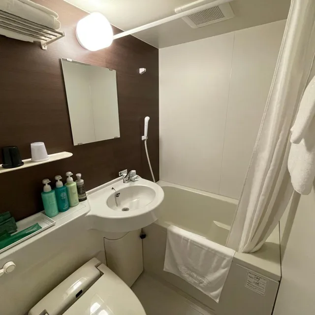 غرفة صغيرة مزدوجة في الملحق، Hotel Route-Inn Miyako 5/7