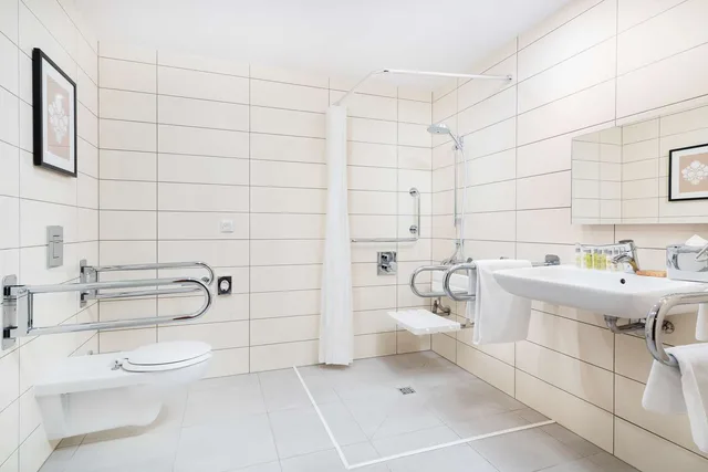 غرفة بسرير كينج لذوي الإعاقة، DoubleTree by Hilton Krakow Hotel & Convention Center 4/8