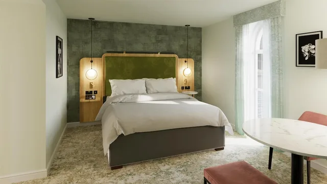 غرفة بسرير كينج بإطلالة على الحديقة، DoubleTree by Hilton Hotel & Spa Chester 6/10