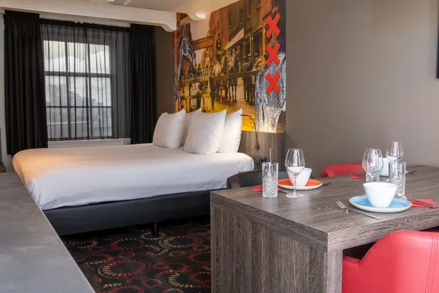 استوديو بسرير مزدوج وسرير فردي، Leonardo Eden Hotel Amsterdam City Center 1/4