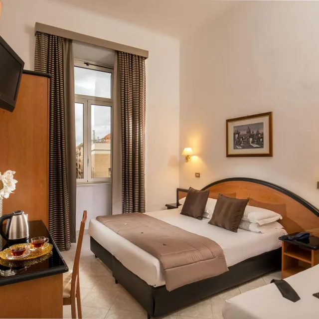 غرفة بسرير مزدوج أو سريرين منفصلين، Hotel Sonya 4/10