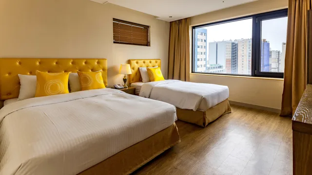 غرفة ديلوكس بسرير مزدوج وسرير فردي، Haema Hotel 2/8