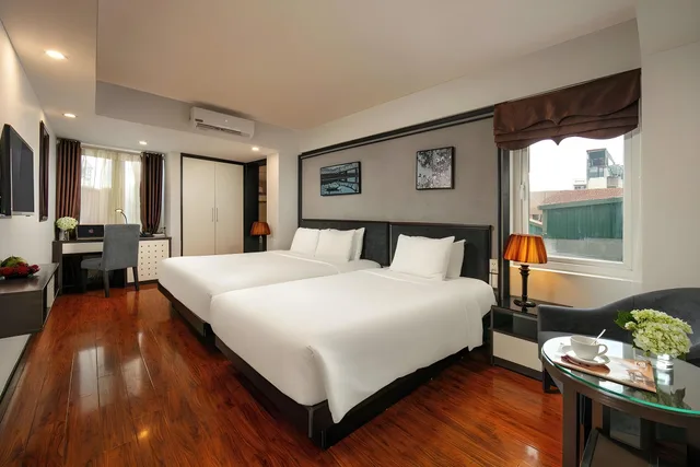 غرفة تنفيذية ثلاثية بسرير فردي، Hanoi La Palm Premier Hotel & Spa 1/1