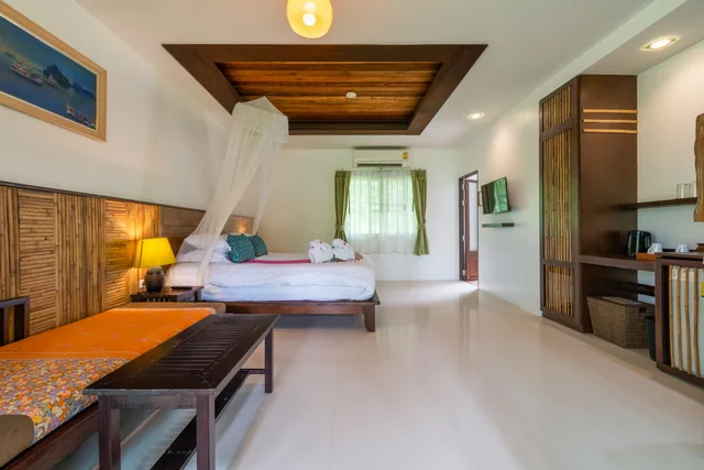 غرفة ديلوكس بسرير مزدوج بإطلالة على الجبل، Ban Sainai Resort - SHA Extra Plus 2/8