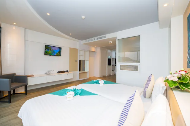 غرفة بريميير بسرير مزدوج أو سريرين منفصلين، NH Boat Lagoon Phuket Resort 4/6