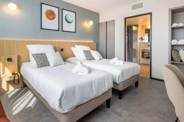استوديو بسريرين منفصلين بمطبخ صغير، Sevenline Aparthotel Purpan Toulouse 2/3