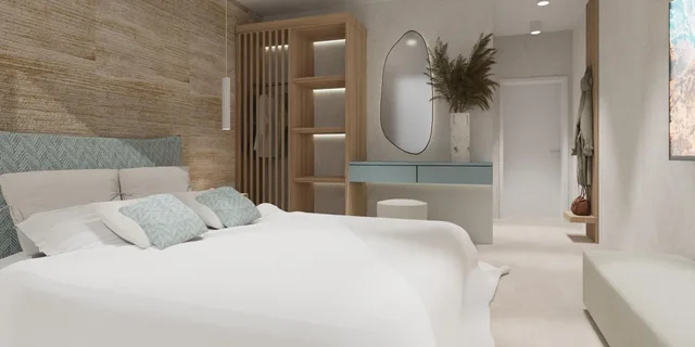 غرفة ديلوكس بسرير كينج بإطلالة على البحر، Margaida Boutique & Spa 1/3