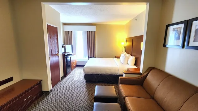 جناح بسرير كينج مع أريكة لذوي الإعاقة، Comfort Inn & Suites Mount Pocono 1/3