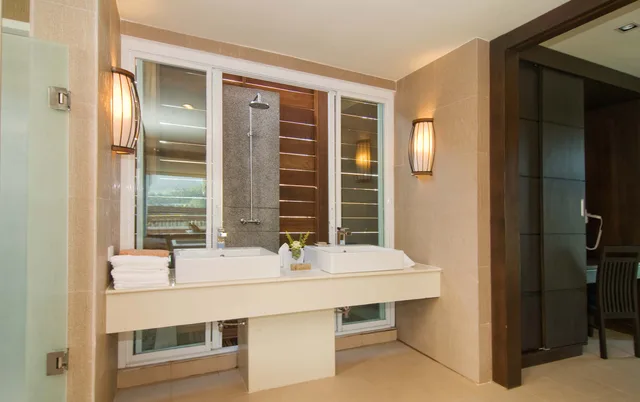 فيلا بإطلالة على المسبح بغرفة نوم واحدة، Peach Blossom Resort 2/2