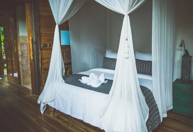 غرفة قياسية بسريرين منفصلين بإطلالة على الحديقة بغرفة نوم واحدة، Desa Saya Eco Luxury Resort & Spa 1/2