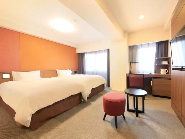 Semi Room, Hollywood, Twin Beds, 2 Semi Double Beds، RICHMOND HOTEL KAGOSHIMA KINSEICHO 1/1
