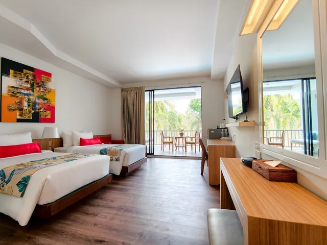 غرفة ديلوكس بسريرين منفصلين بإطلالة على المسبح، Wild Orchid Villa Krabi 2/10
