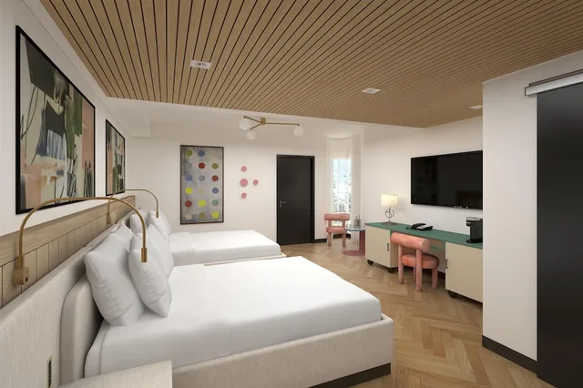 غرفة بسريرين مزدوجين لذوي الإعاقة، Hilton Miami Beach 2/2