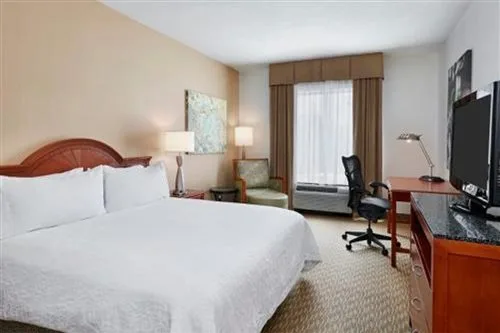 جناح بسرير كينج بغرفة نوم واحدة مع أريكة بحوض جاكوزي، Hilton Garden Inn Charlotte Pineville 1/1