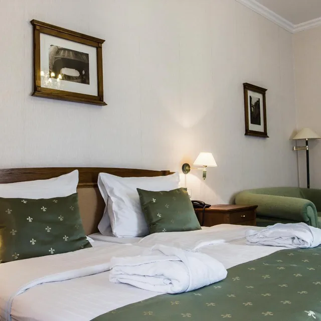غرفة ديلوكس بسرير مزدوج مع أريكة، Hotel Dvorak 1/7