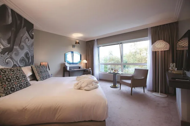 غرفة ديلوكس بسرير كوين وسريرين منفصلين بإطلالة على المدينة، Vichy Celestins Spa Hotel 1/1