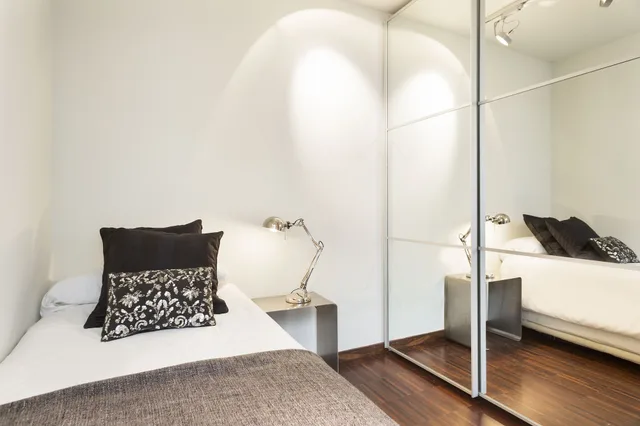 شقة بسرير مزدوج وسريرين منفصلين بشرفة بغرفتي نوم، My Space Barcelona Executive Apartments 4/8
