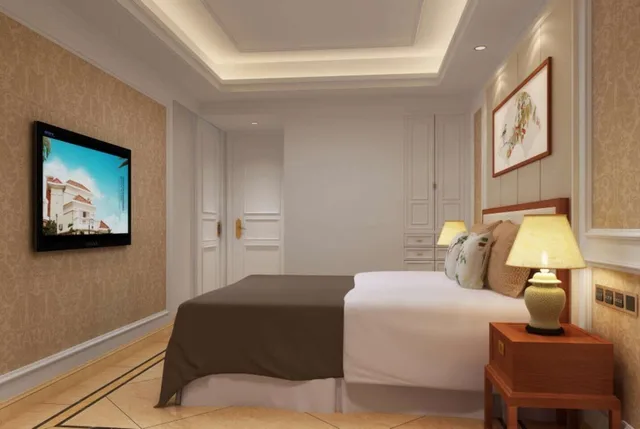 جناح بريميوم ديلوكس بسريرين كينج بإطلالة على المدينة، Wyndham Hainan Clearwater Bay Resort 1/1