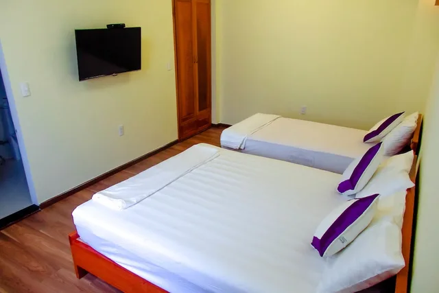 Deluxe, Queen Bed, Pool View, Anh Family Homestay 3/10
