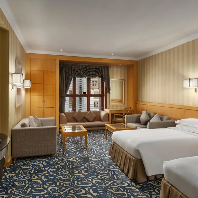 Deluxe, Suite, Twin Beds, Partial Haram View، فندق وابراج شركة مكة الفندقية(Makkah Towers) 1/3