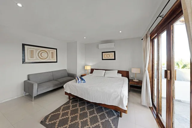 بنتهاوس بسريرين كينج بإطلالة على البحر بغرفتي نوم مع أريكة، Playa Canek Boutique Eco Hotel 3/8
