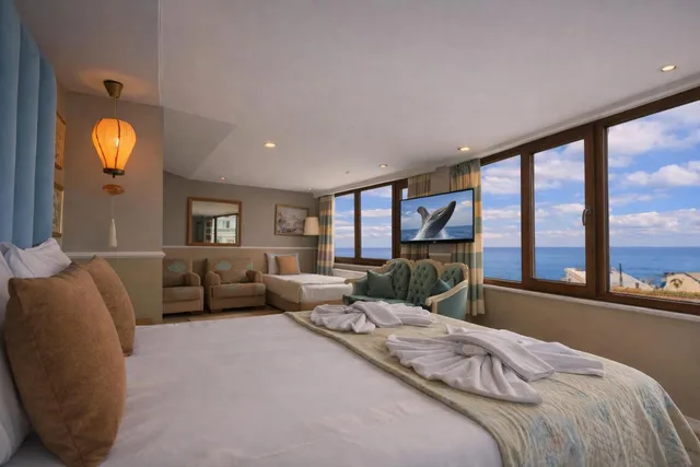 2 Bedrooms, Penthouse, Apartment, Sea View، Tashkonak Hotel 5/10