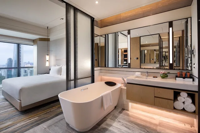 جناح رئاسي بسريرين كينج مع دخول صالة النادي، Crowne Plaza Shenzhen Nanshan 4/4