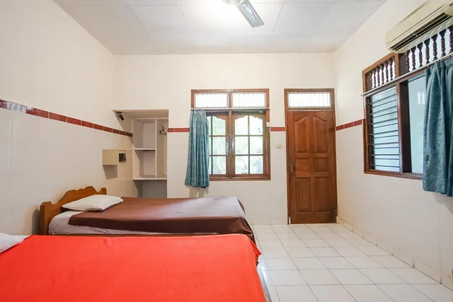 غرفة بسريرين منفصلين، Indopurejoy House 1/4