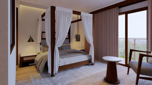Deluxe, Queen Bed, Nature View, Plunge Pool, Balcony، Ashva Swiss-Belresort 3/8